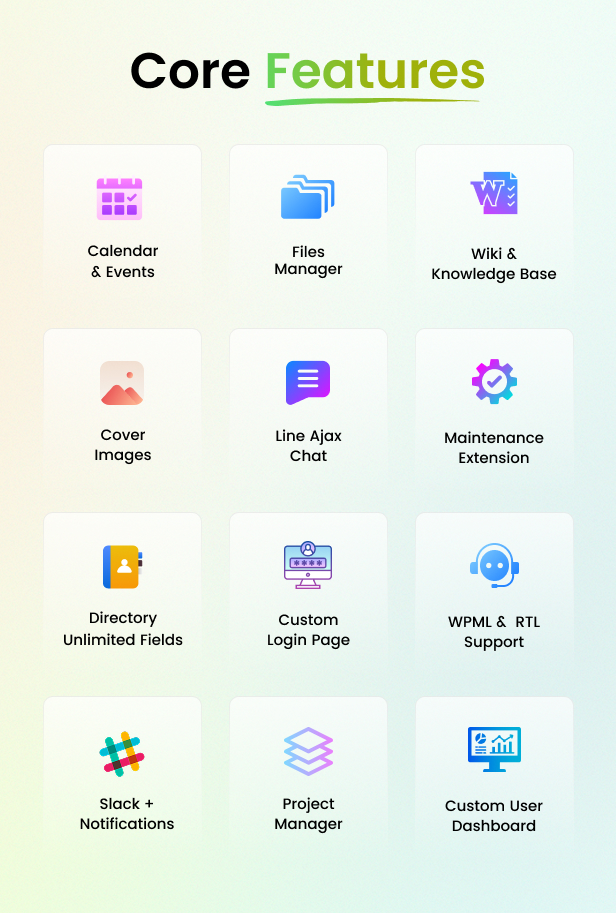Woffice - Intranet, Extranet & Project Management WordPress Theme - 4