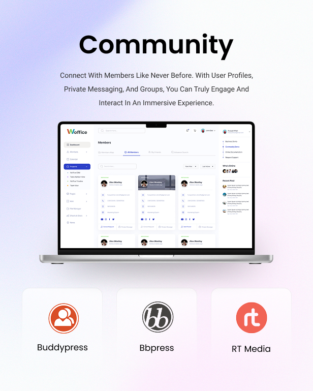 Woffice - Intranet, Extranet & Project Management WordPress Theme - 5