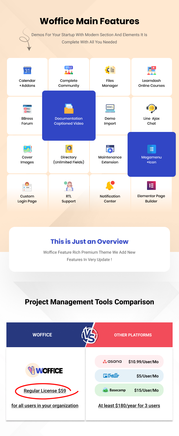 Woffice - Intranet, Extranet & Project Management WordPress Theme - 5