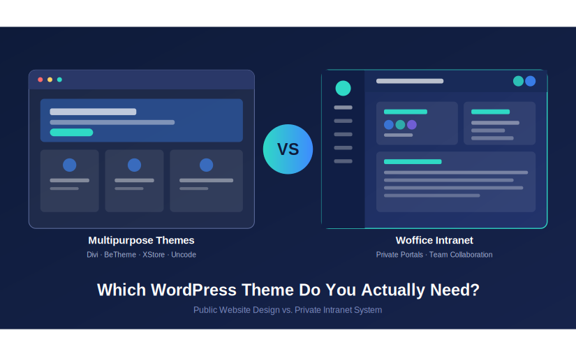 Multipurpose WordPress Themes vs Intranet Themes: Which One Do You Actually Need?