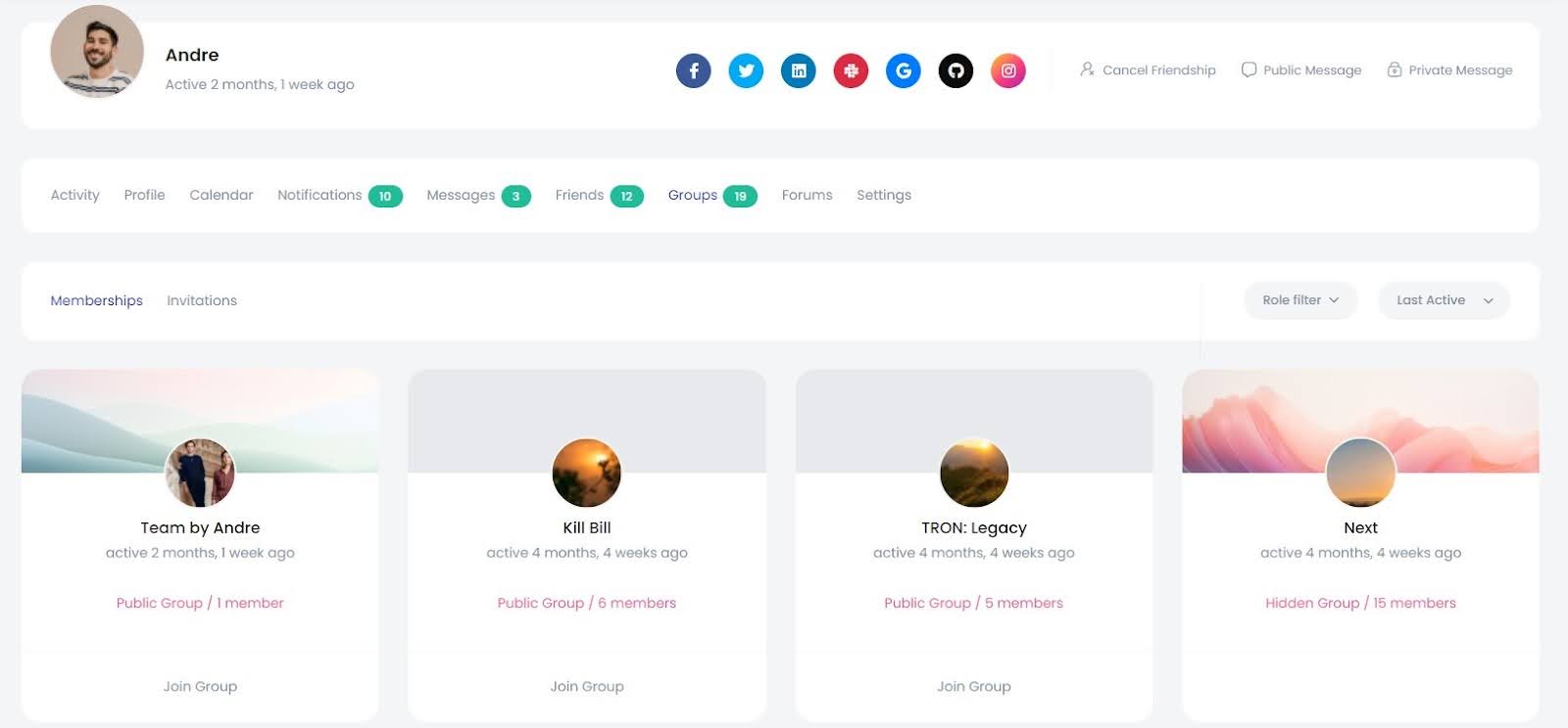 Woffice Groups Page Overhaul